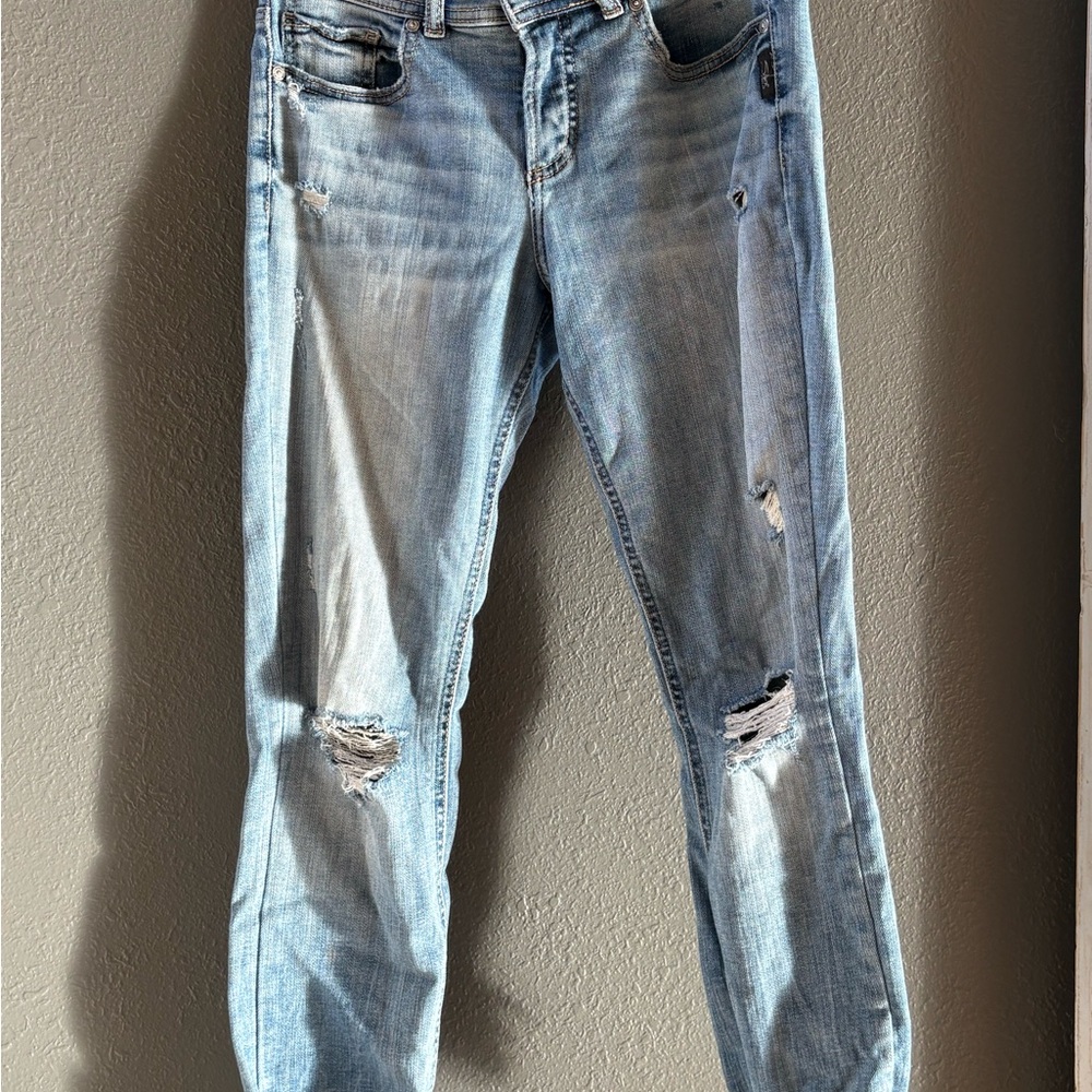 Silver Skinny Jeans